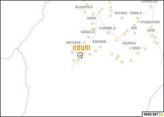 map of Kouni