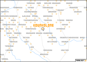 map of Kounkoloné