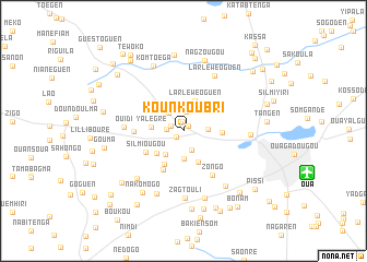 map of Kounkoubri