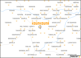 map of Kounkouna