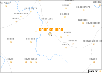map of Kounkoundo