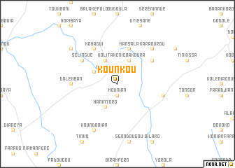 map of Kounkou