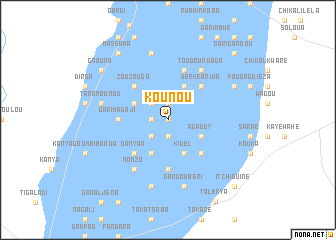 map of Kounou