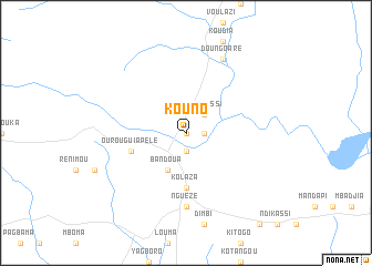 map of Kouno