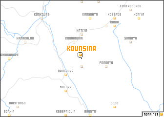 map of Kounsina