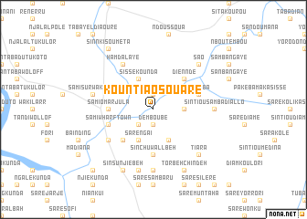 map of Kountiao Souaré