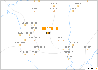 map of Kountoum