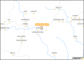 map of Kounvou