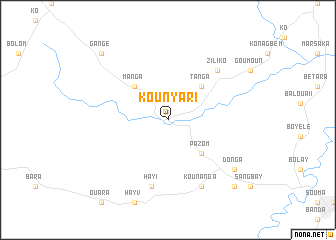 map of Kounyari