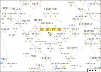 map of Kounyenga