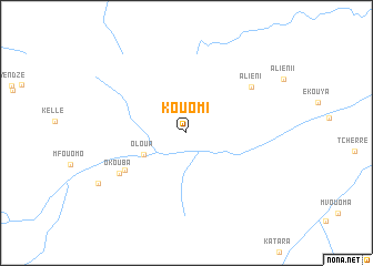 map of Kouomi