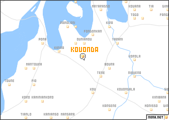 map of Kouonda