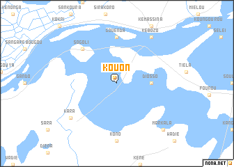 map of Kouon