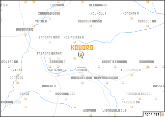 map of Kouoro