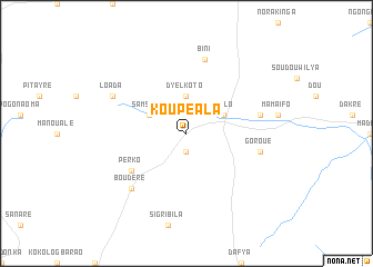 map of Koupéala