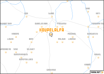 map of Koupèl Alfa
