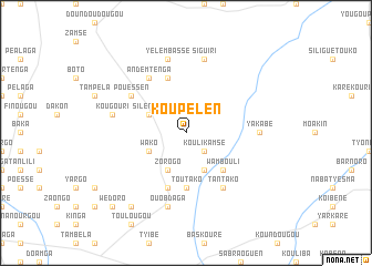 map of Koupélen