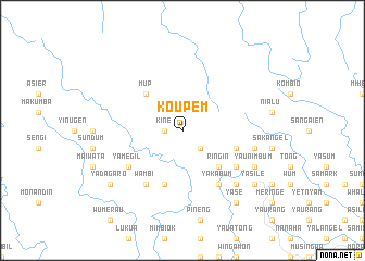 map of Koupem