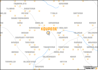 map of Koupéné