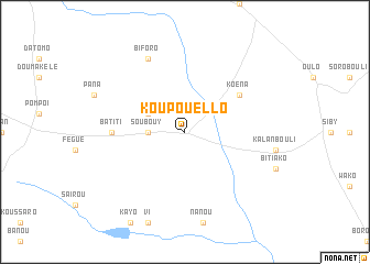 map of Koupouello