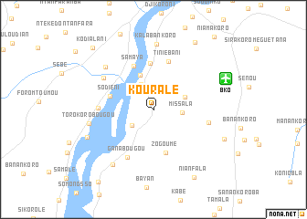 map of Kouralé