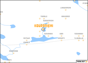 map of Kouraniemi