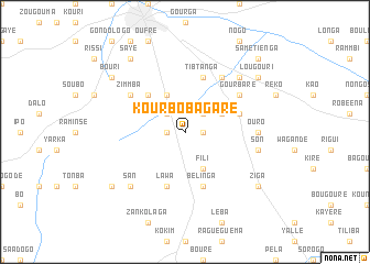 map of Kourbobagaré