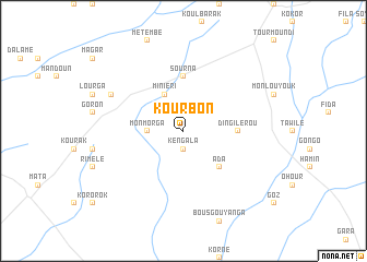 map of Kourbon