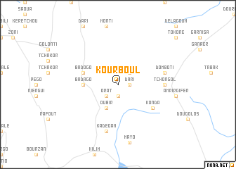 map of Kourboul