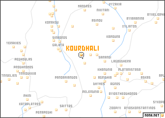 map of Kourdhali