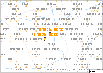 map of Kourdjoaga