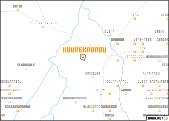 map of Kourekparou