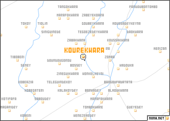 map of Kouré Kwara