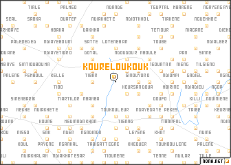 map of Kouré Loukouk