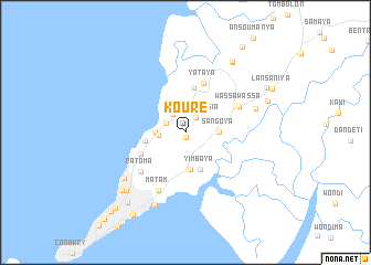 map of Kouré