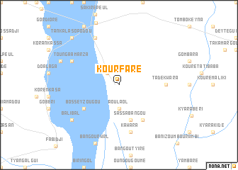 map of Kourfaré