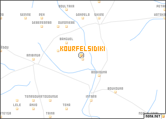 map of Kourfèl Sidiki