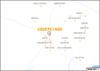 map of Kourfé Yawa