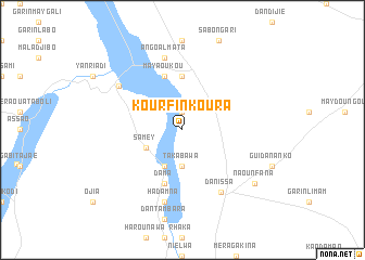 map of Kourfin Koura