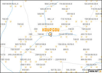 map of Kourgou