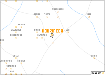 map of Kourinéga