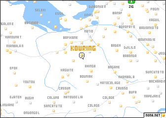 map of Kouring