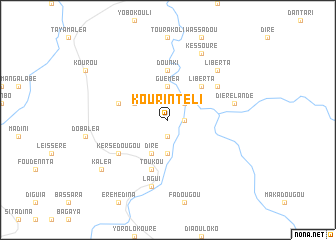 map of Kourintéli
