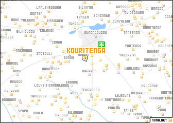 map of Kouritenga