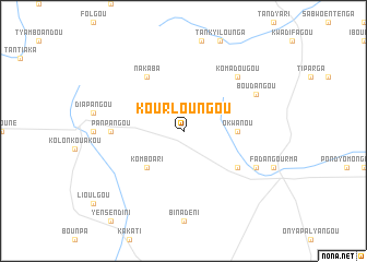 map of Kourloungou