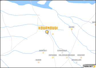 map of Kourmoudi