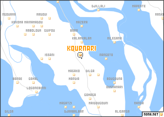 map of Kournari