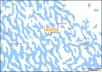 map of Kourna