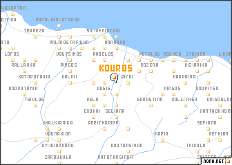 map of Koúros