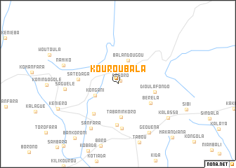 map of Kouroubala